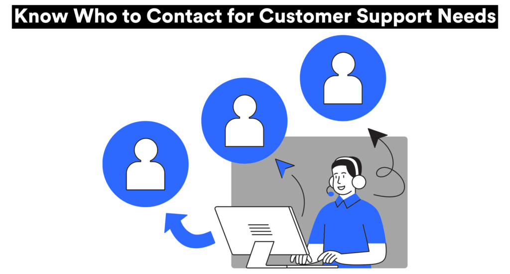 know who to contact for customer support