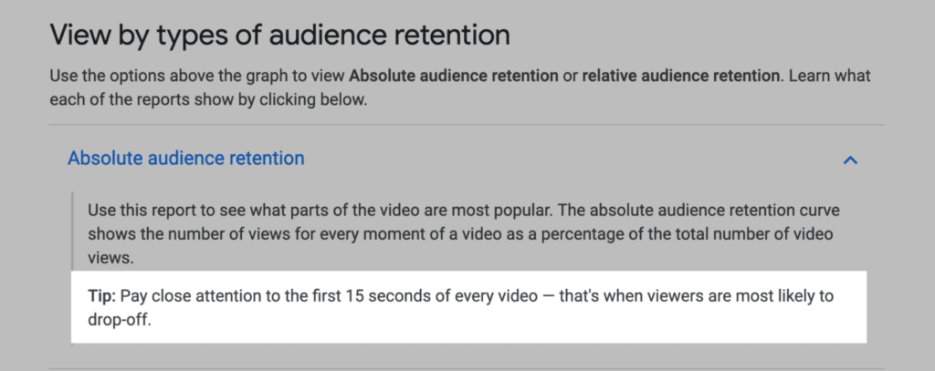 Audience Retention on YouTube