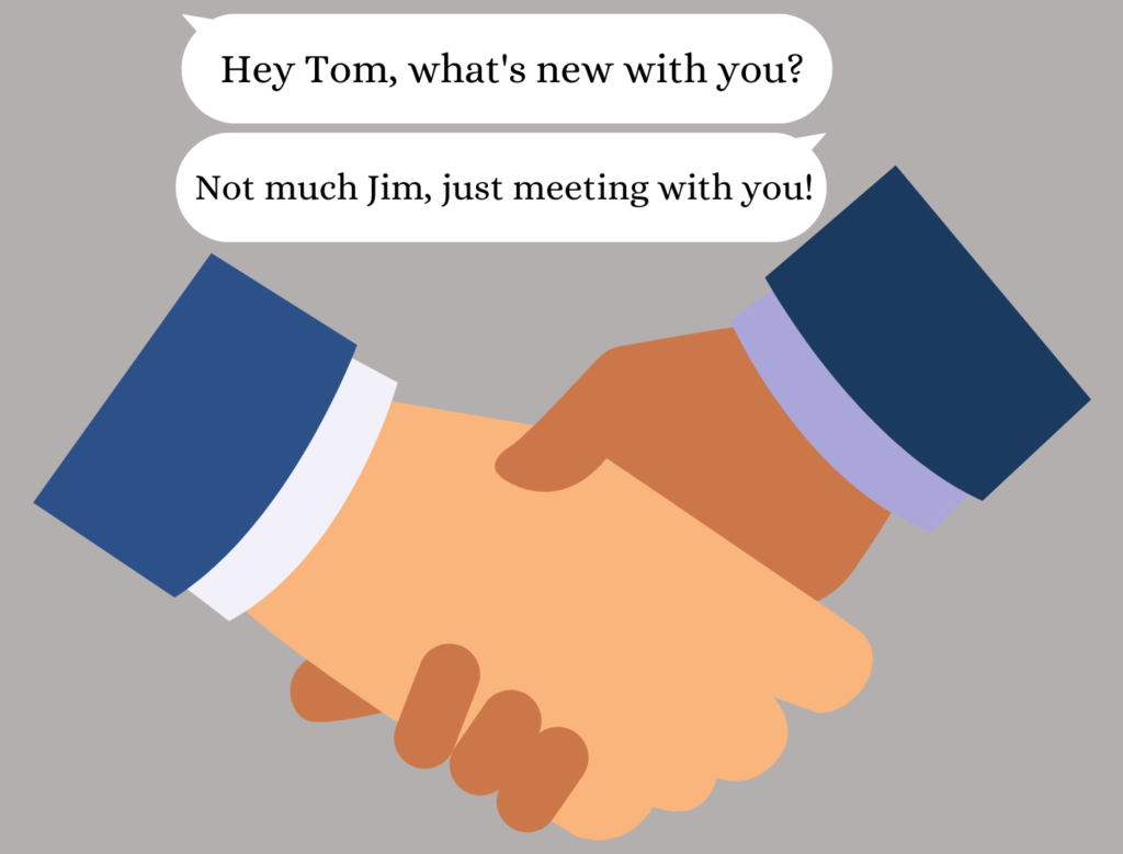 Asking a client whats new