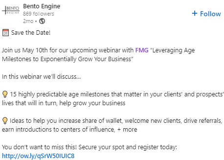 Webinar Hosted By Bento
