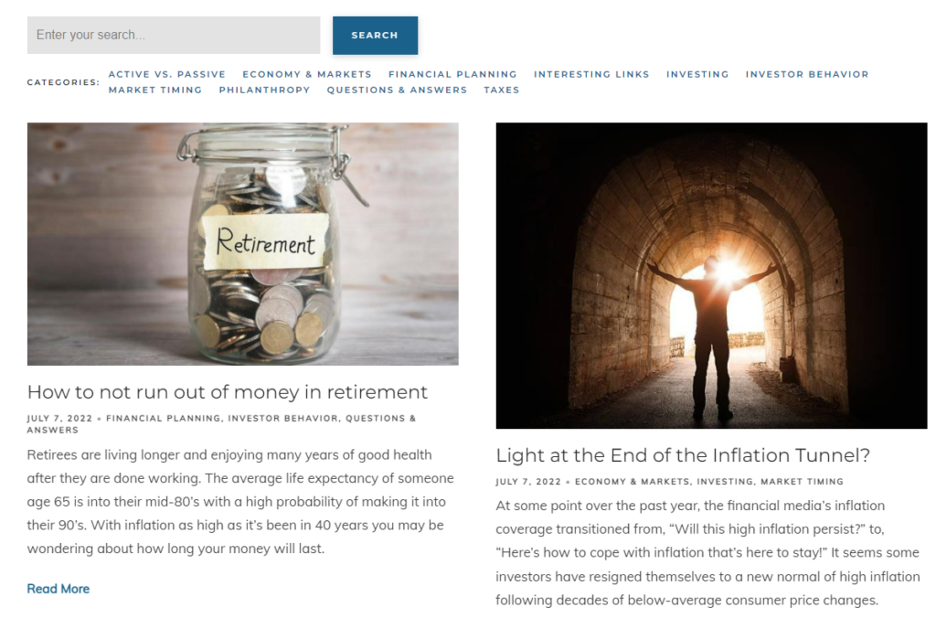 Exampled of a good Blog by Seaside Wealth Management