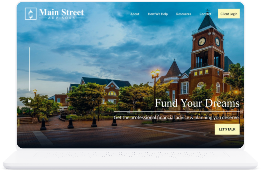 Main Street Advisors Website