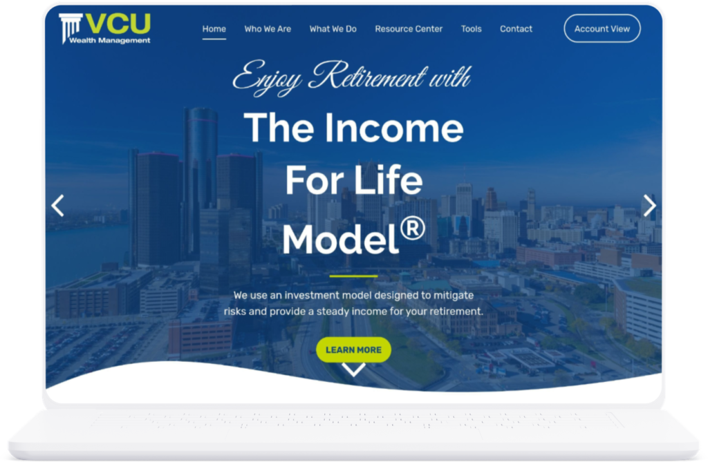 VCU Wealth Management Financial Advisor Website