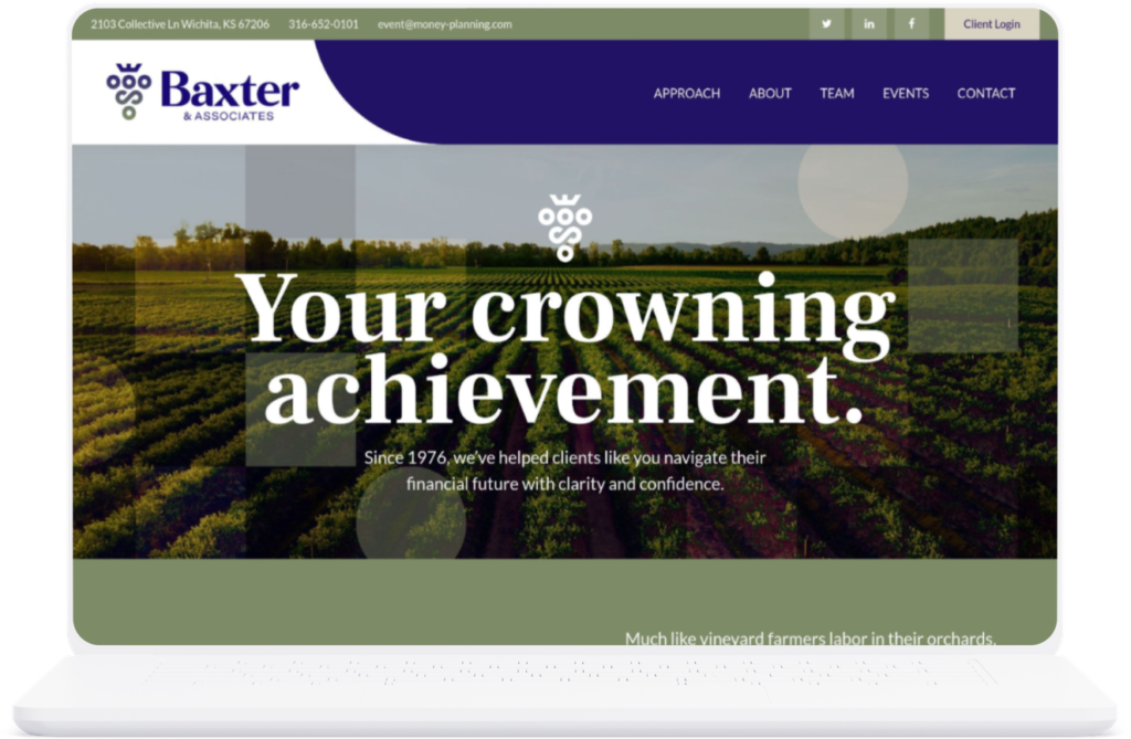 Baxter & Associates Financial Advisor Website