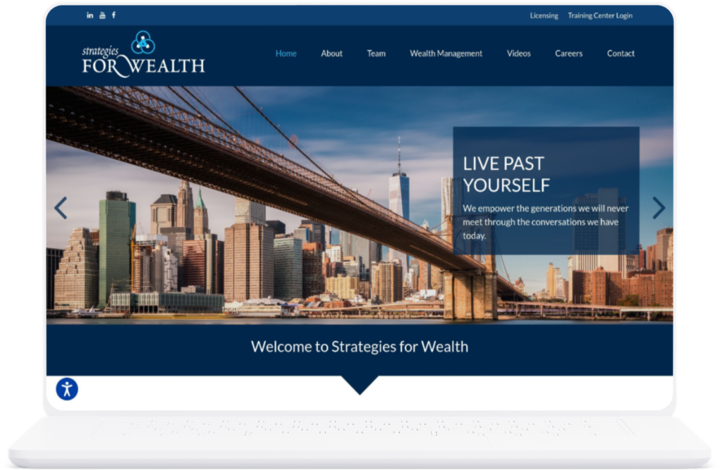 Strategies for Wealth Financial Advisor Website
