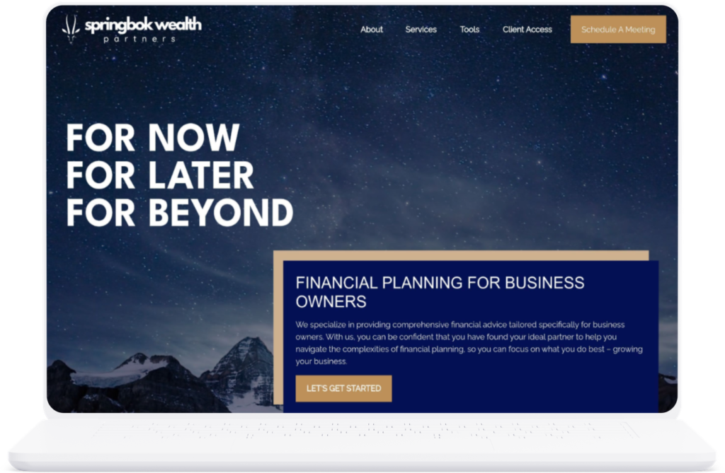 Springbok Wealth Partners Financial Advisor Website
