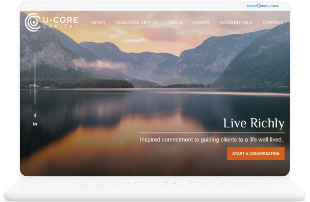 U-Core Capital Financial Advisor Website