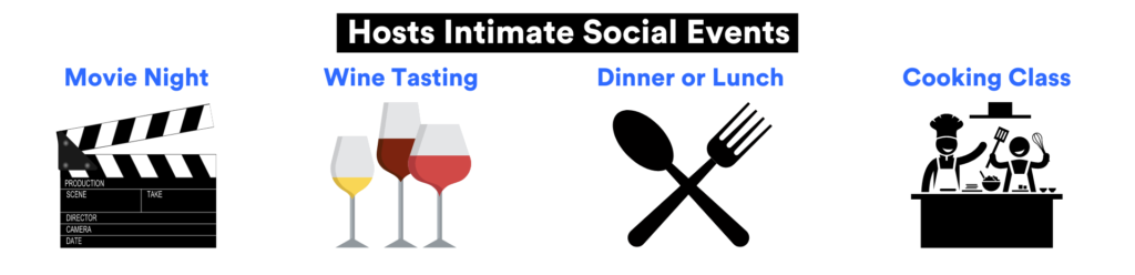 intimate social events