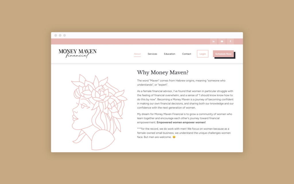 Money Maven Financial About Them Section