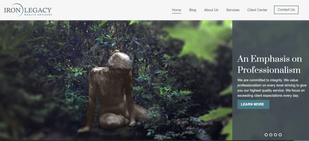 Iron Legacy Financial Homepage