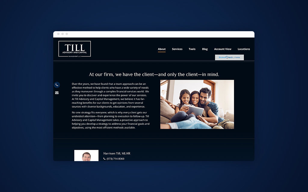 Till Advisory about/meet the team page